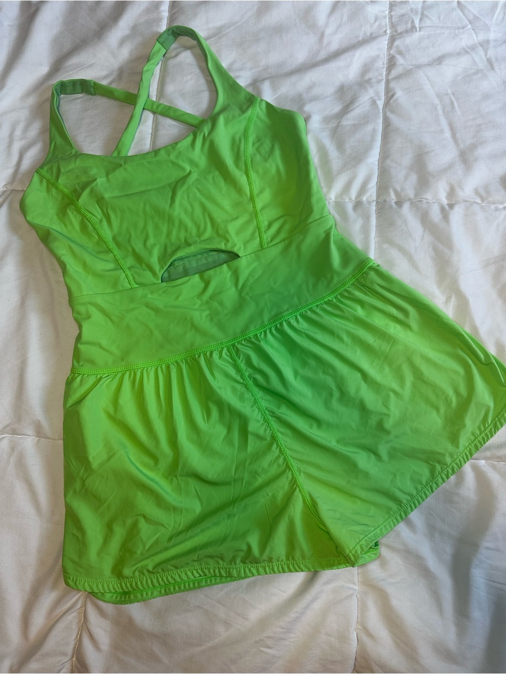 Free People Like Green Athletic Romper